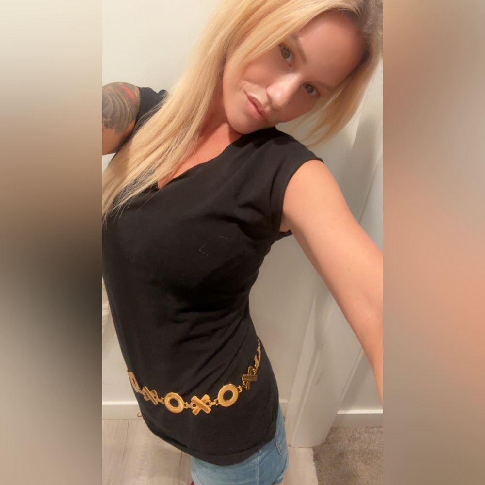 Vintage-Inspired Gold XOXO Statement Belt❤️ - Picture 3 of 17